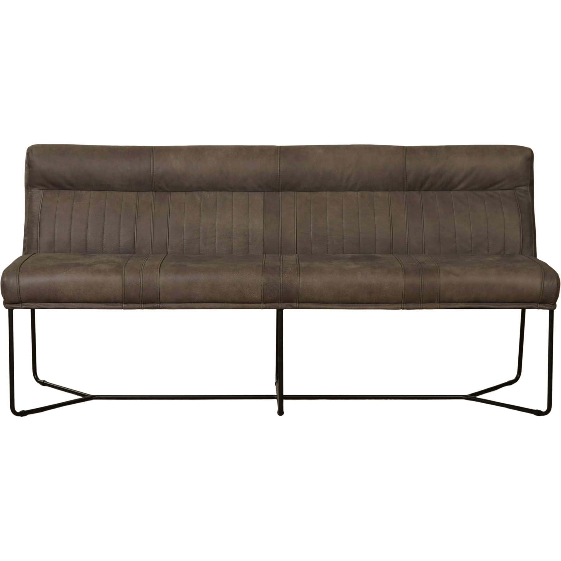 afbeelding van Leren eetkamerbank Cuddle (180 cm)